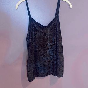Shimmer Velvet Tank Top